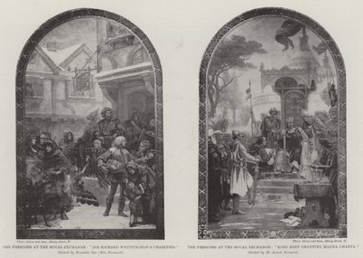 اللوحات الجدارية في البورصة الملكية بواسطة هنريتا راي